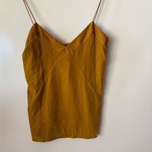 Club Monaco Mustard V-Neck Spaghetti Strap Cami